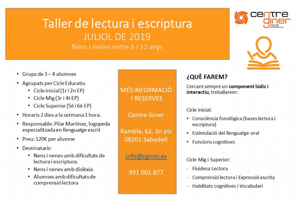 taller lectura